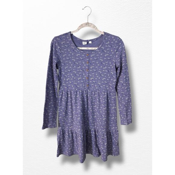 Gap Waffle Knit Tiered Dress, Size 12/13 - Picture 3 of 7